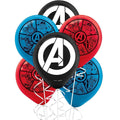 Marvel Avengers Assemble Latex Balloons, 12-Inch, 6-Pack