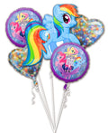 My Little Pony Rainbow Pony Foil Balloon Bouquet