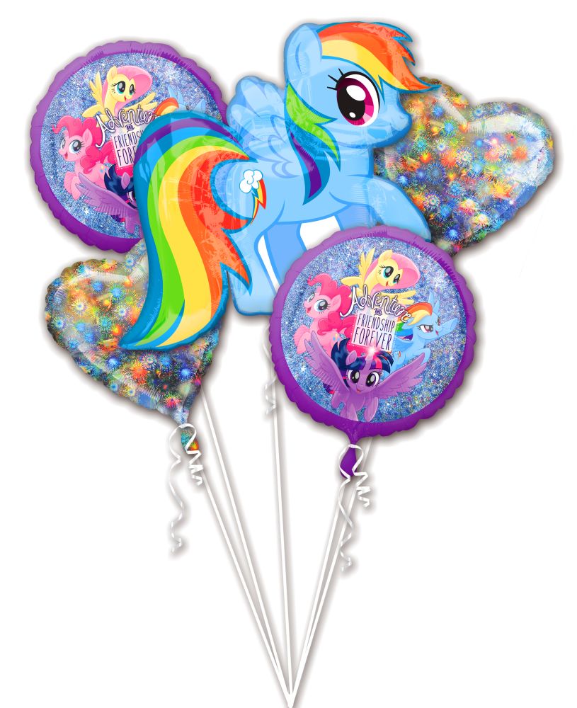 My Little Pony Rainbow Pony Foil Balloon Bouquet