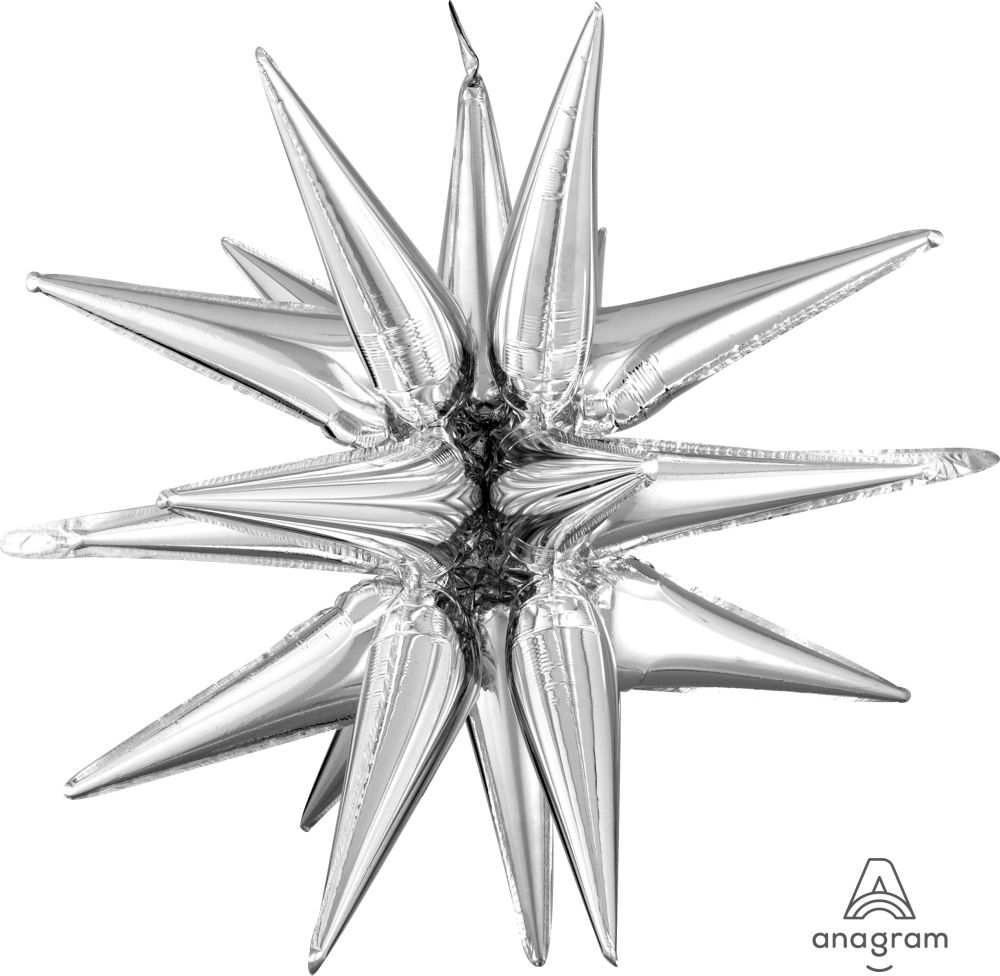 35" Magic Star Large Silver Foil Balloon