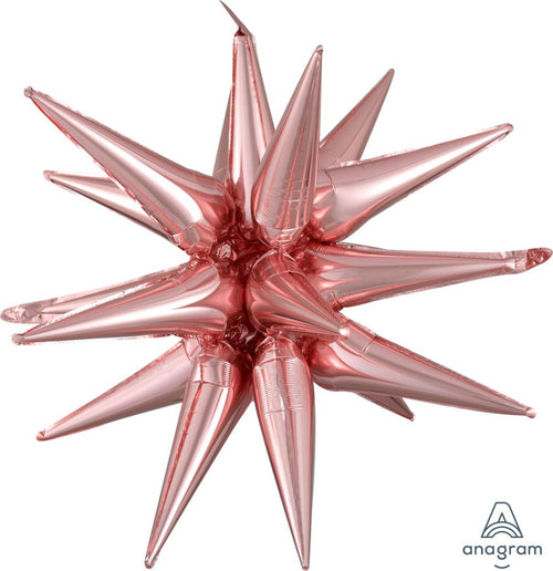 35" Magic Star Large Foil Balloon-Rose Gold