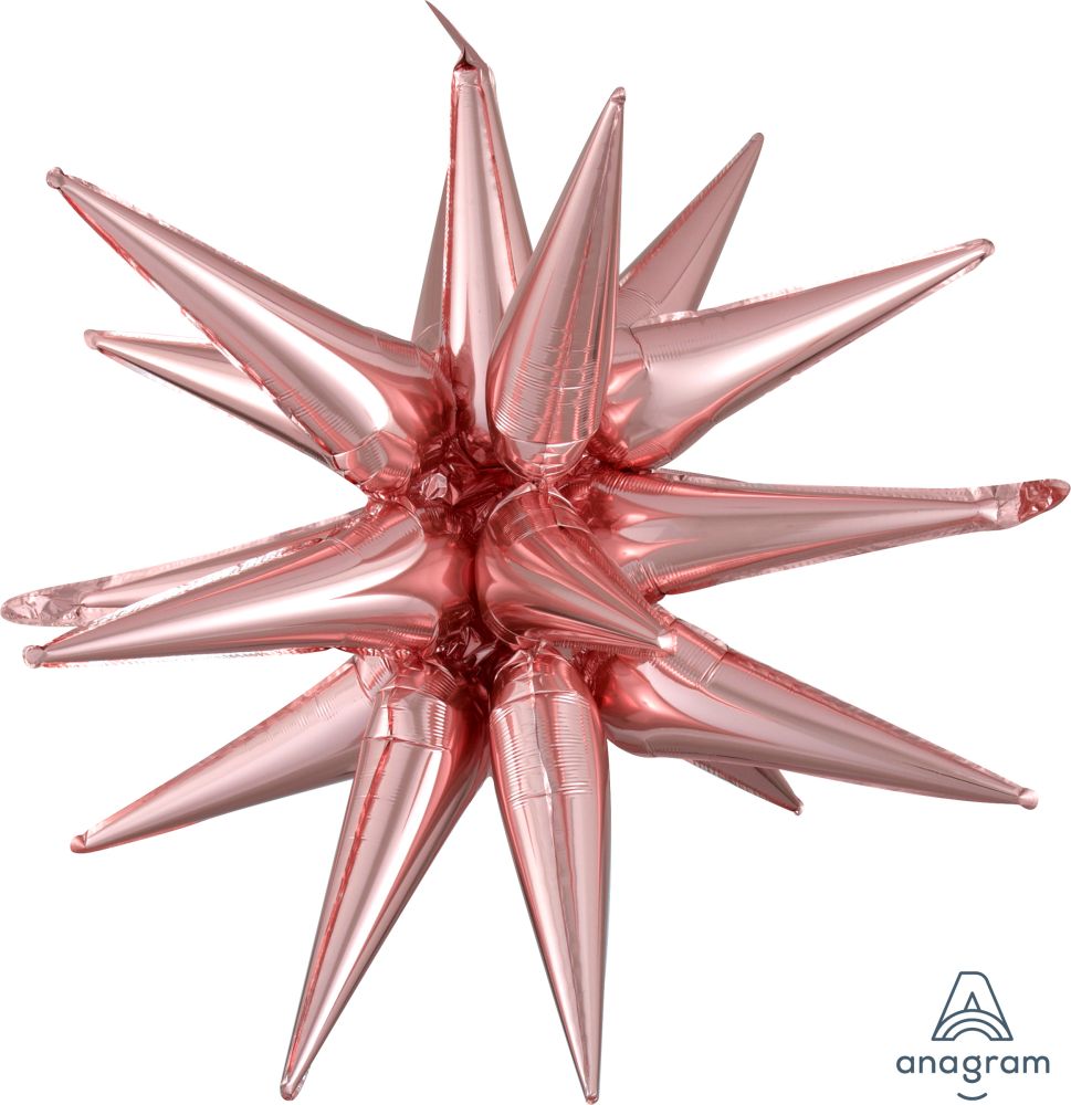35" Magic Star Large Foil Balloon-Rose Gold