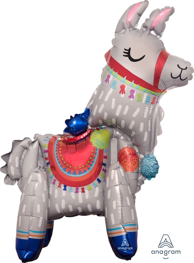 Standing Llama Air-filled 19″ Balloon