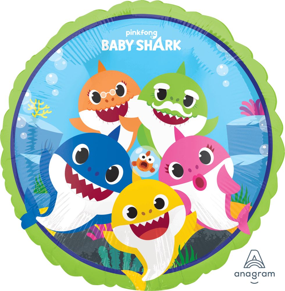 Baby Shark Party Balloon - Multicolor