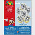 Nintendo Super Mario Confetti Latex Balloons - 6 Pack