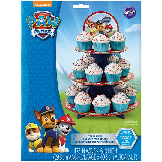 Wilton Nickelodeon Paw Patrol Blue & Red Three-Tier Cupcake Display