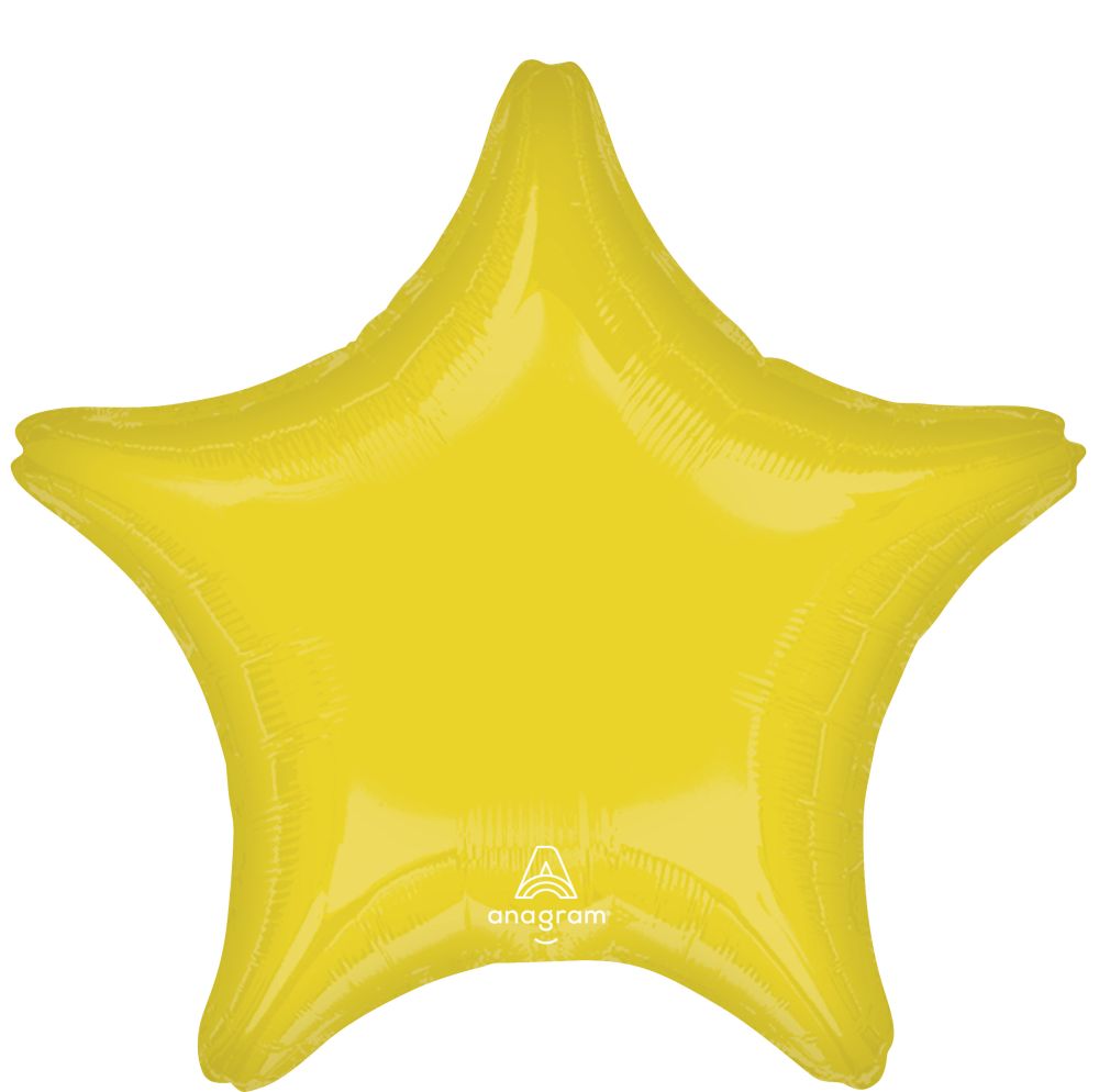 Anagram Vibrant Yellow Star 19"