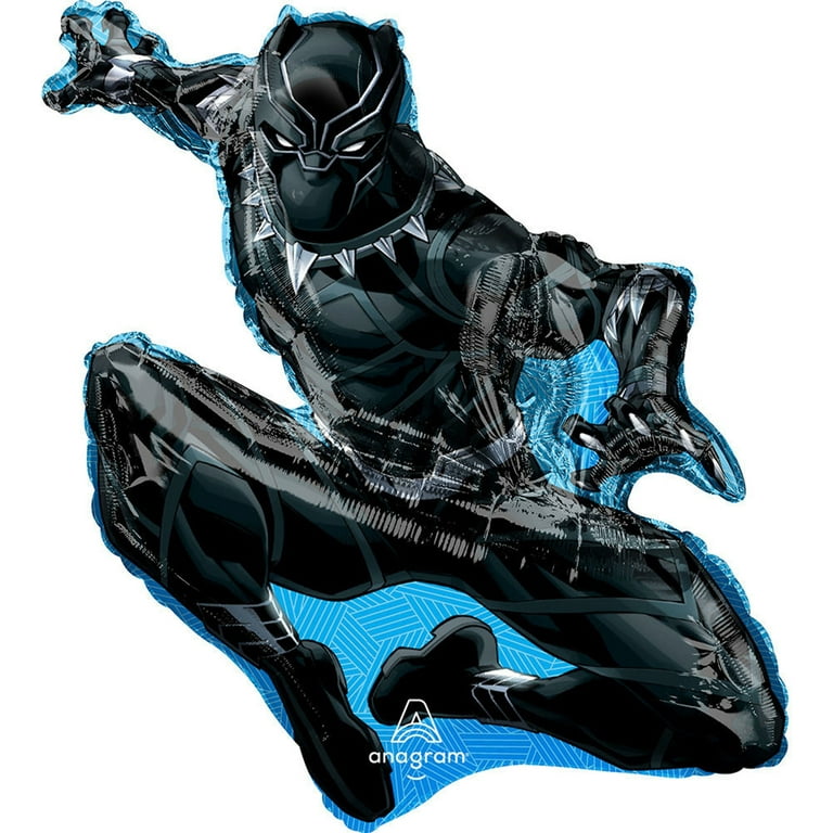 Marvel Black Panther 'Wakanda Forever' Black & Silver Party Balloon Bouquet