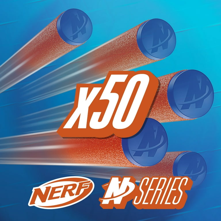 Nerf 50-Pack Orange Foam Darts with Blue Tips