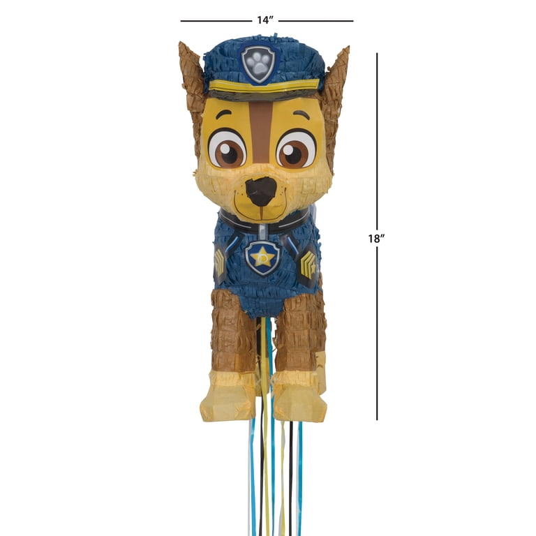 Chase PAW Patrol Pinata, Pull String, 15 x 18in
