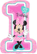 Pink "1st Birthday" Foil Balloon