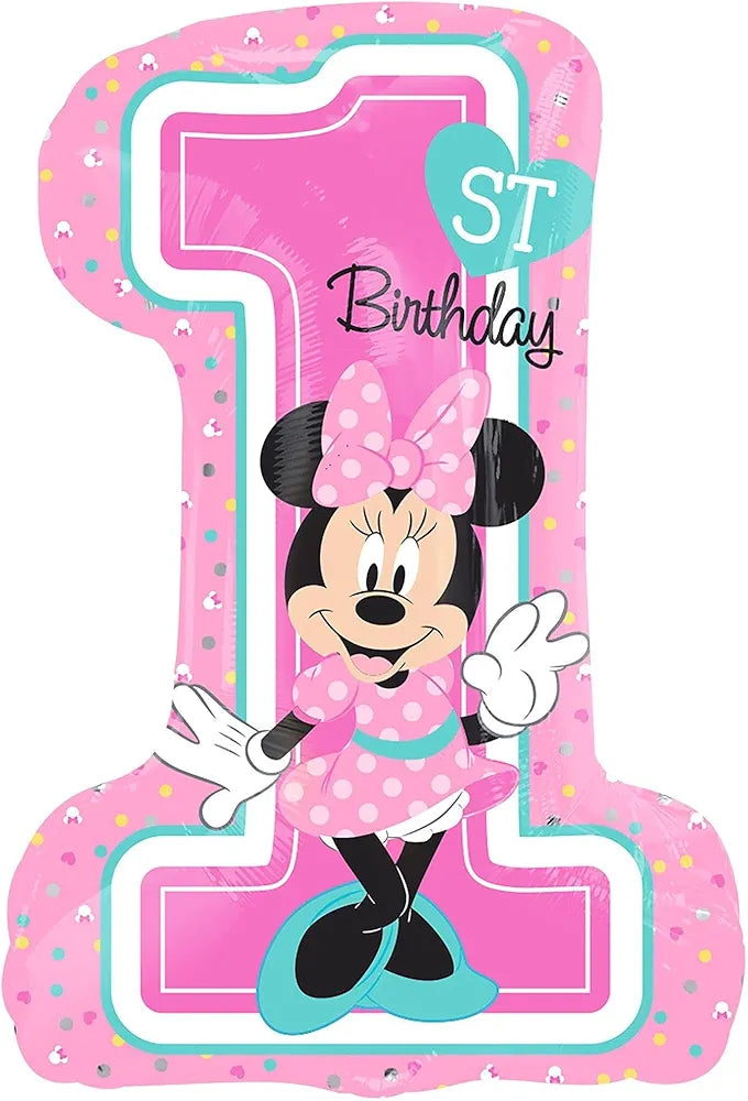 Pink "1st Birthday" Foil Balloon