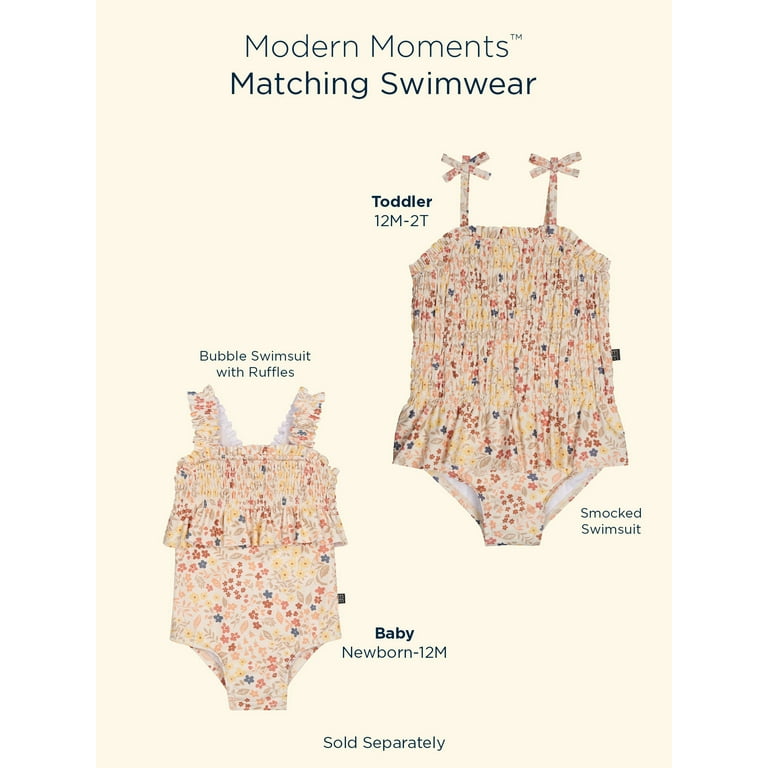 Modern Moments By Gerber Baby Girls' Bubble Swimsuit