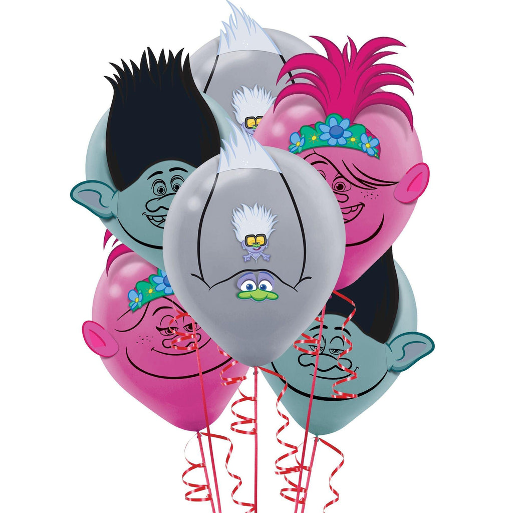 Trolls World Tour Balloon Bouquet 6ct