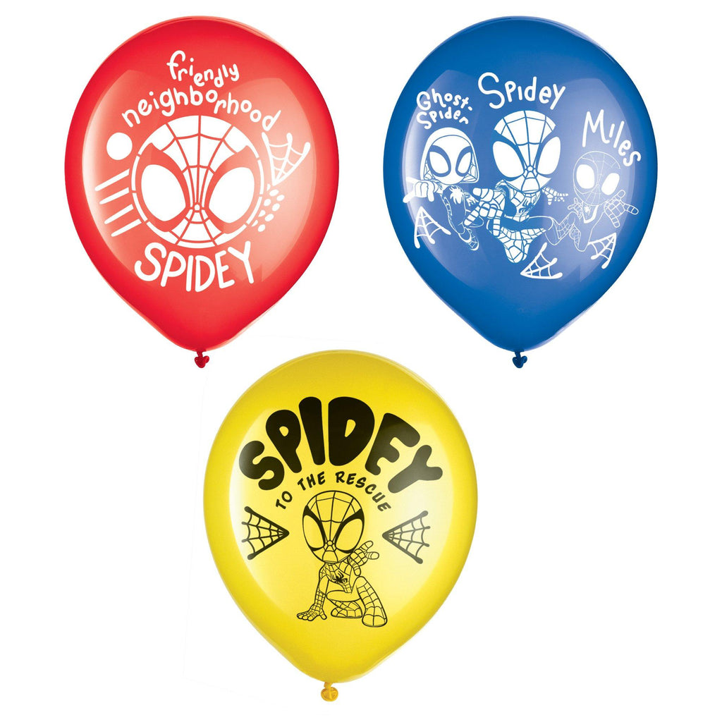 Marvel Spidey Latex Party Balloons