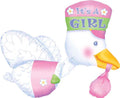 Stork Baby Shower Balloon, 32in,