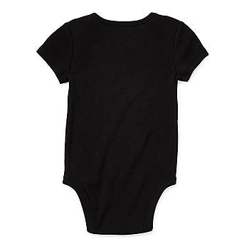 Child of mine Black 'Gigglin' With Grandpa' Short-Sleeve One-Piece