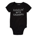 Child of mine Black 'Gigglin' With Grandpa' Short-Sleeve One-Piece