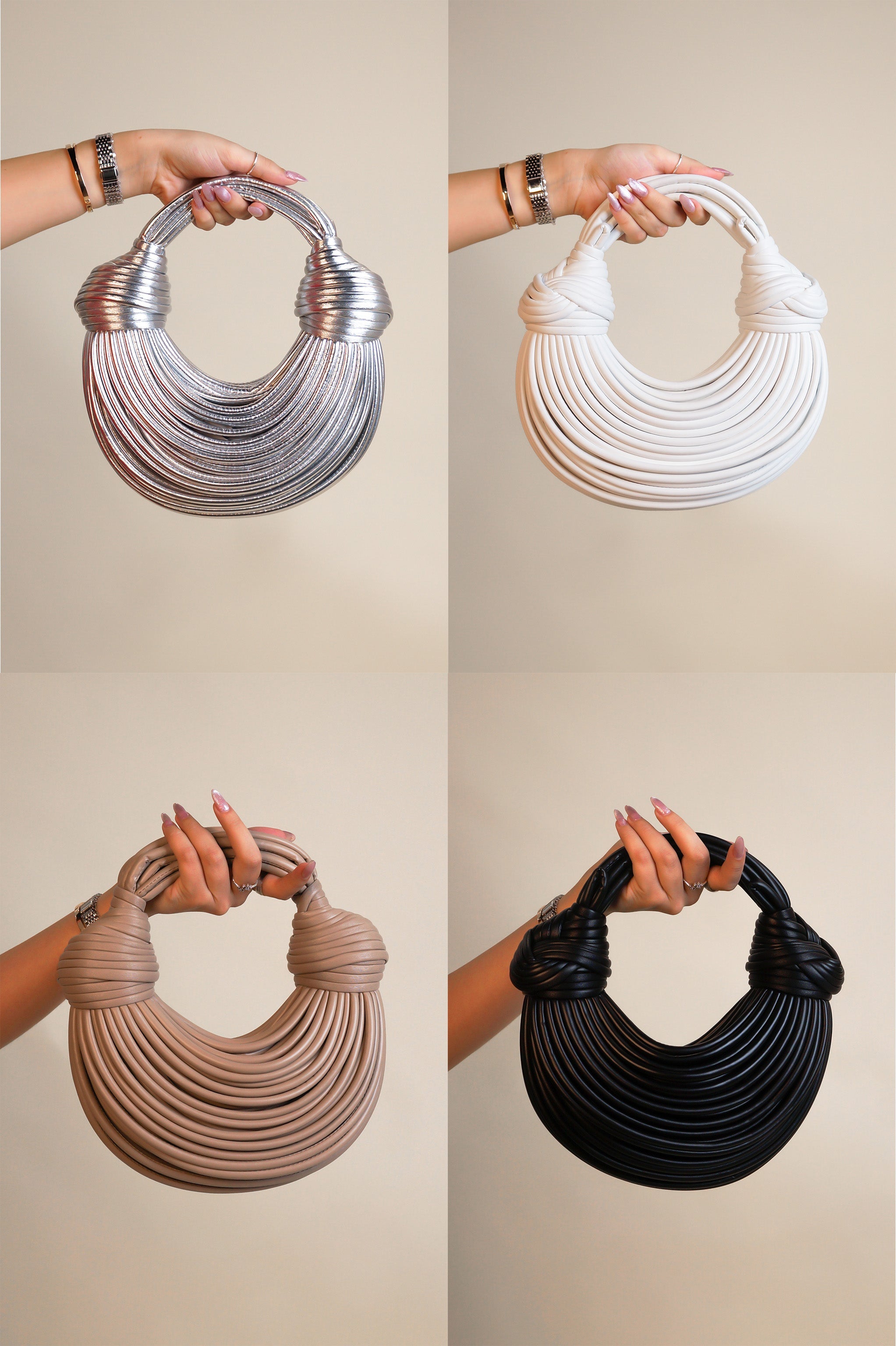 Tara Handbag-Silver