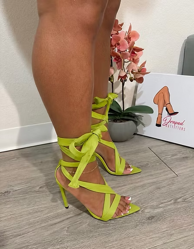 Stella Lace-Up Stiletto Sandals