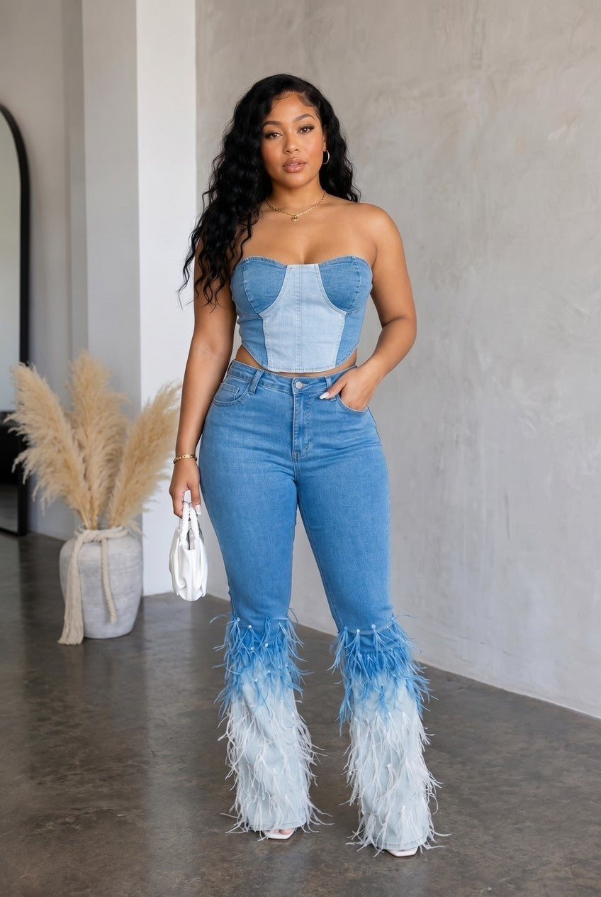 Amayah two-piece pant set