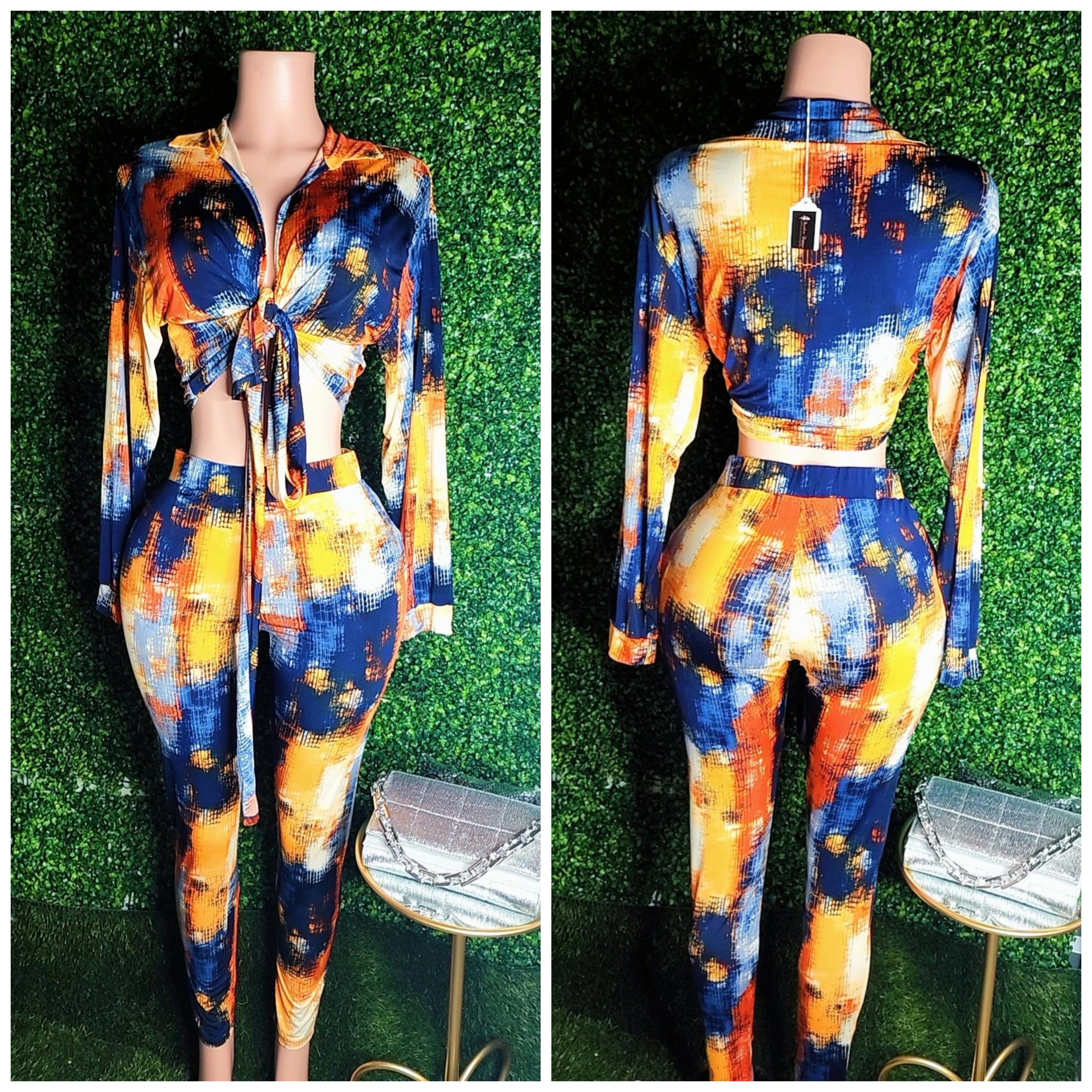 Chantel Stylish Multicolor Two-piece Set