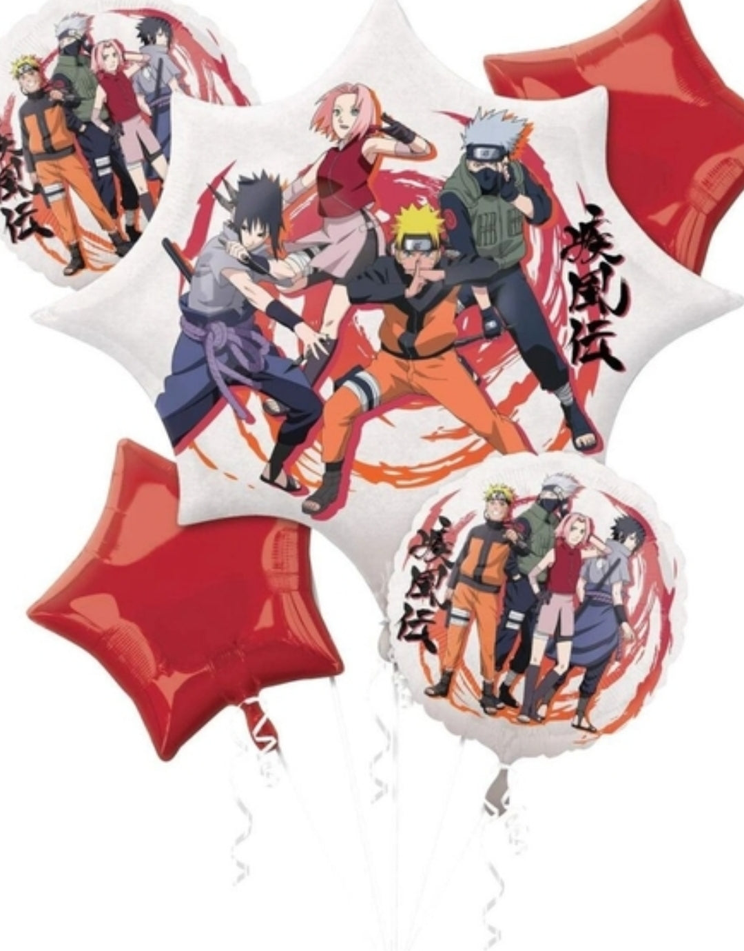 Naruto 5pc Balloon Bouquet