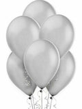 Amscan Pearlized Silver Latex Balloons 72ct, 12"