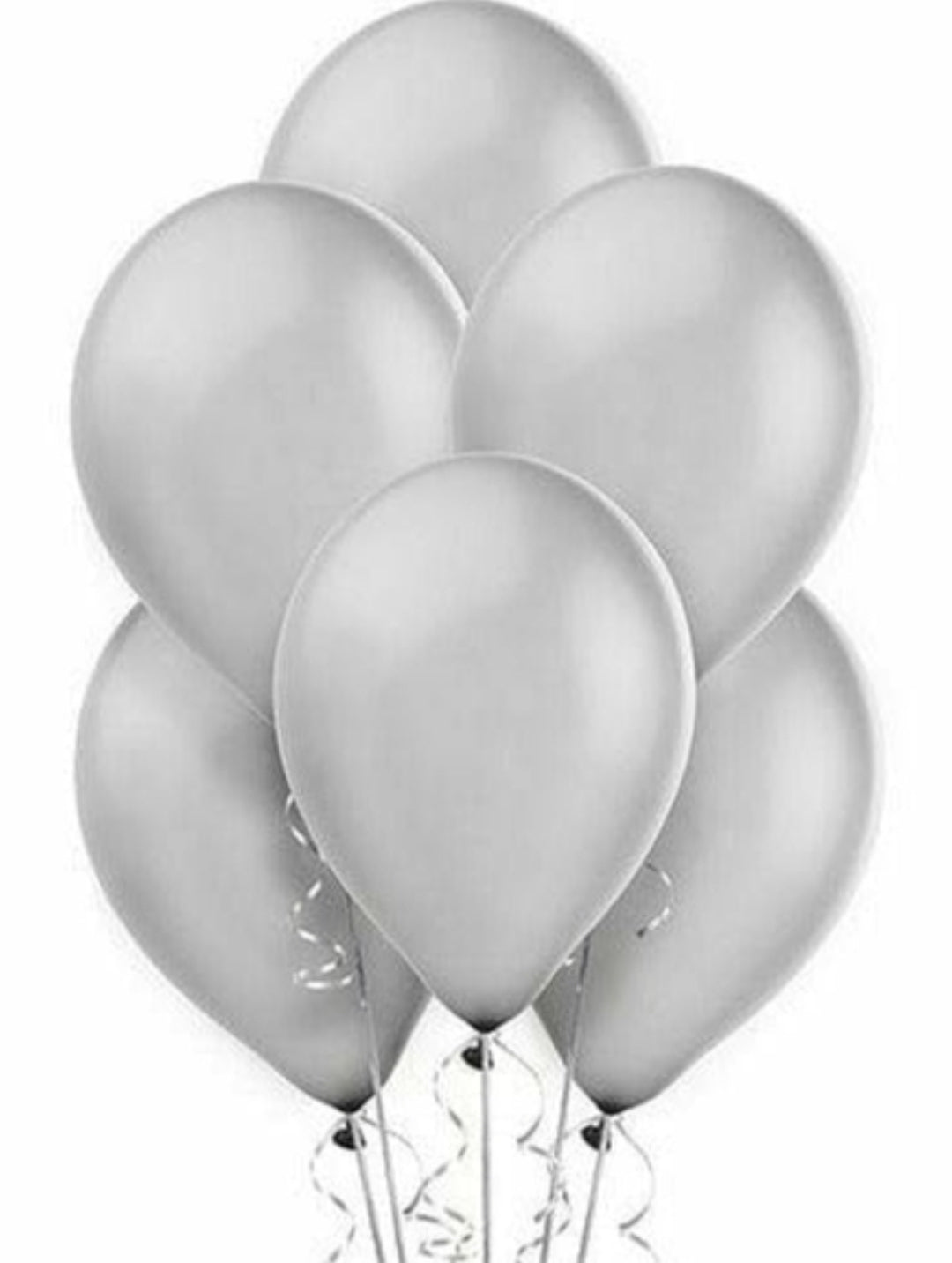 Amscan Pearlized Silver Latex Balloons 72ct, 12"