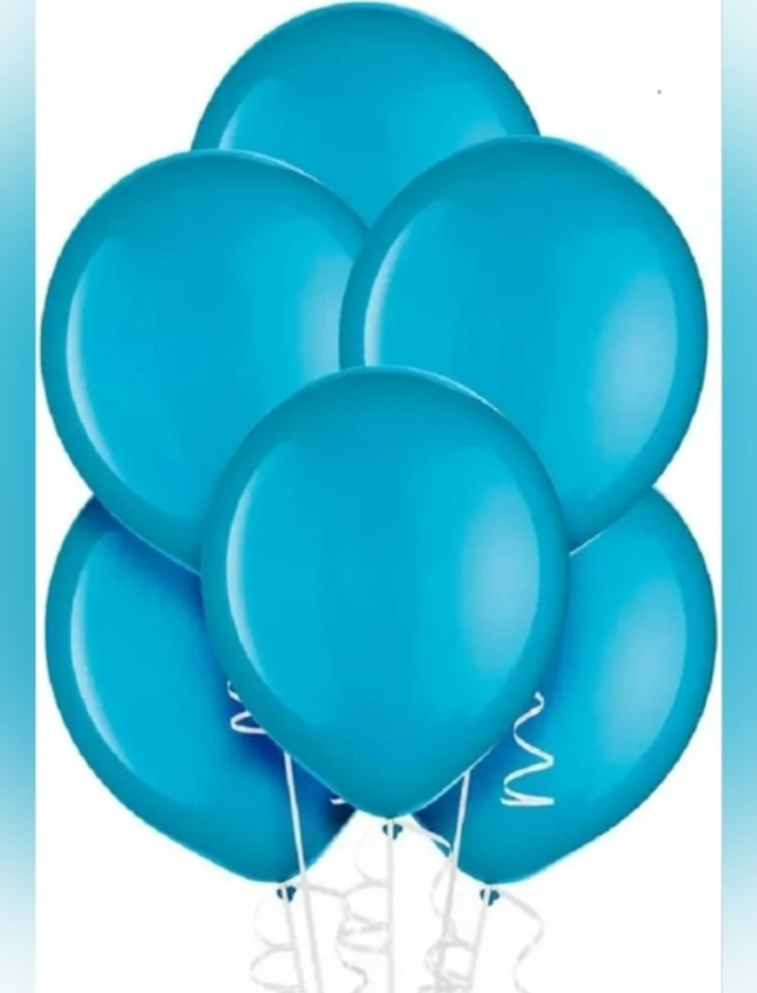 Amscan 20pcs 9" balloons- Caribbean Blue