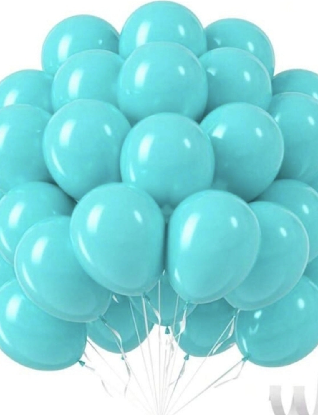 Amscan 20pcs 9" balloons-Turquoise