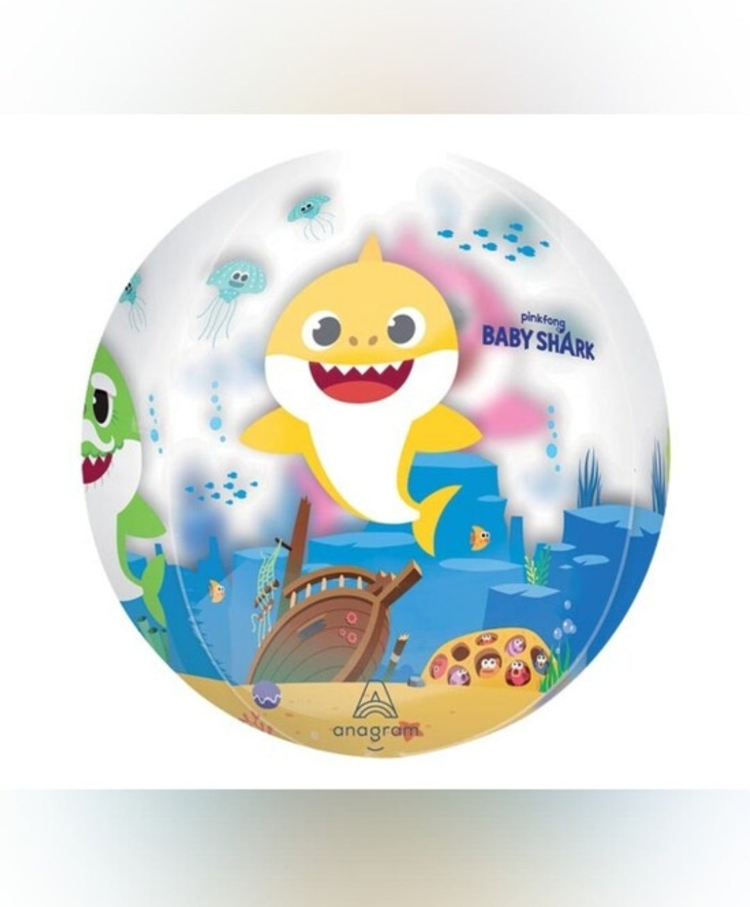 Baby Shark Orbz Xl Clear 15"