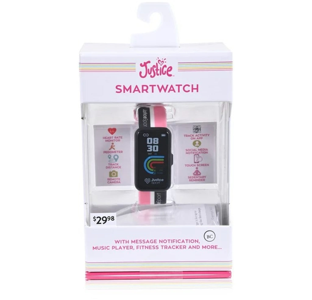Justice Silicone Strap Smart Watch
