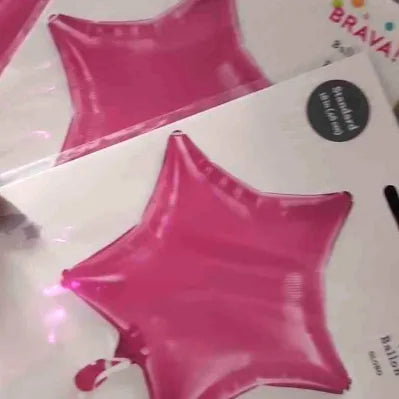 Brava Fuchsia/Hot Pink Star Balloon
