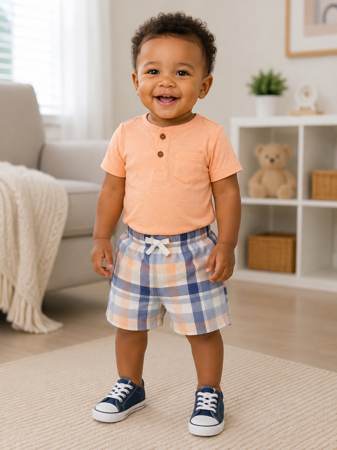 Carter's child of mine three-piece short set