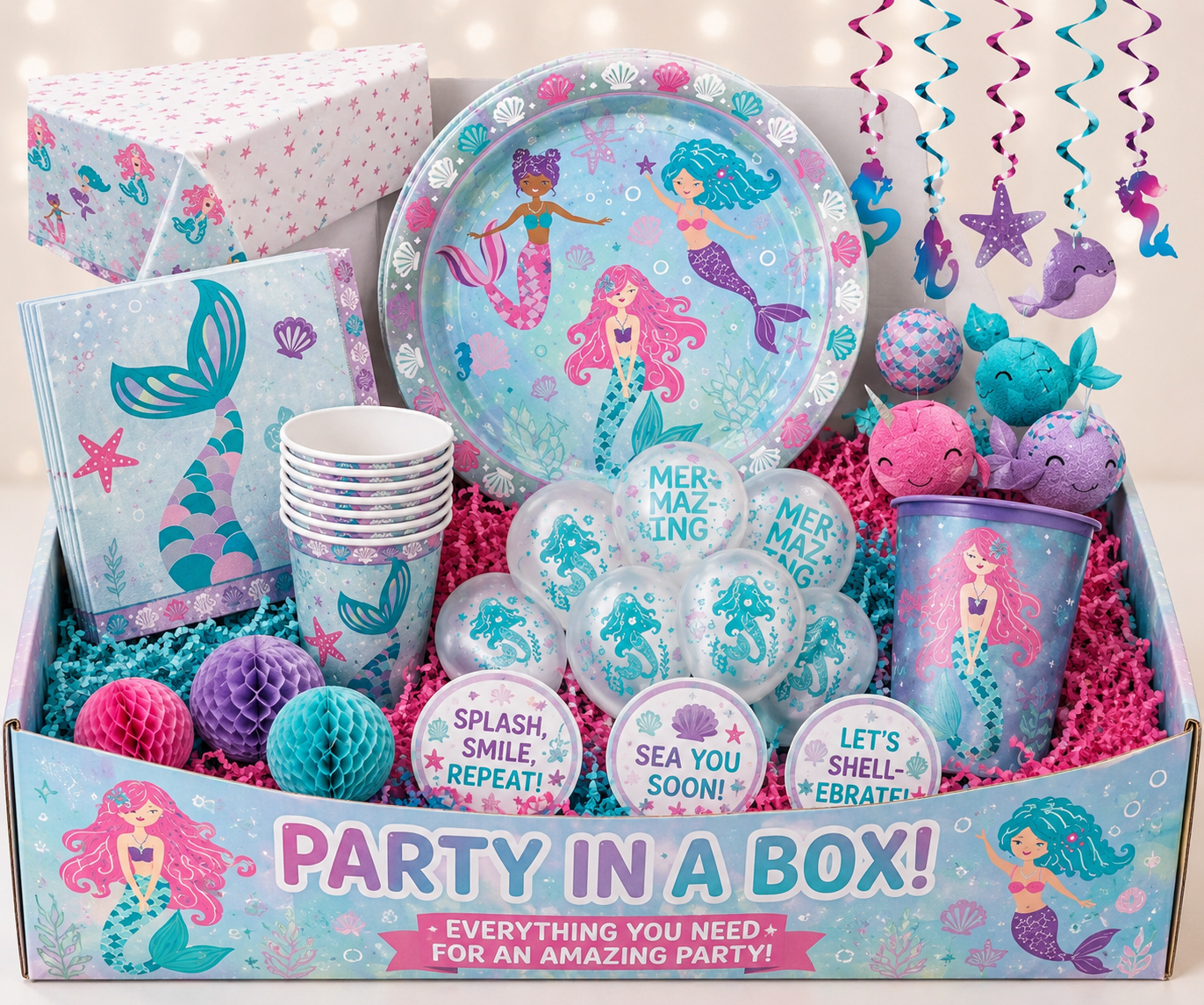 Shemering Mermaid Party In A Box!
