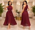 Petrika Dress-Burgandy