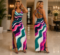Kandi Maxi Dress-Fuschia