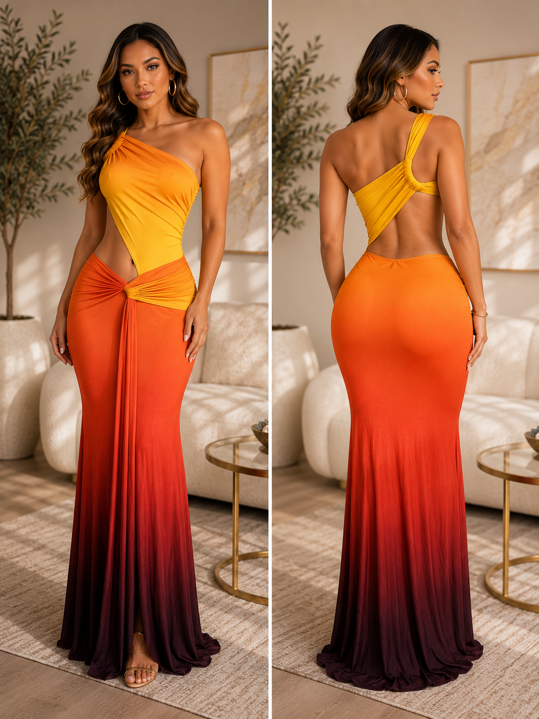 Brynn Maxi Dress-Red