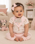 Disney Baby Wishes and Dreams Character Baby Layette Newborn Essentials Gift Set, 4-Piece