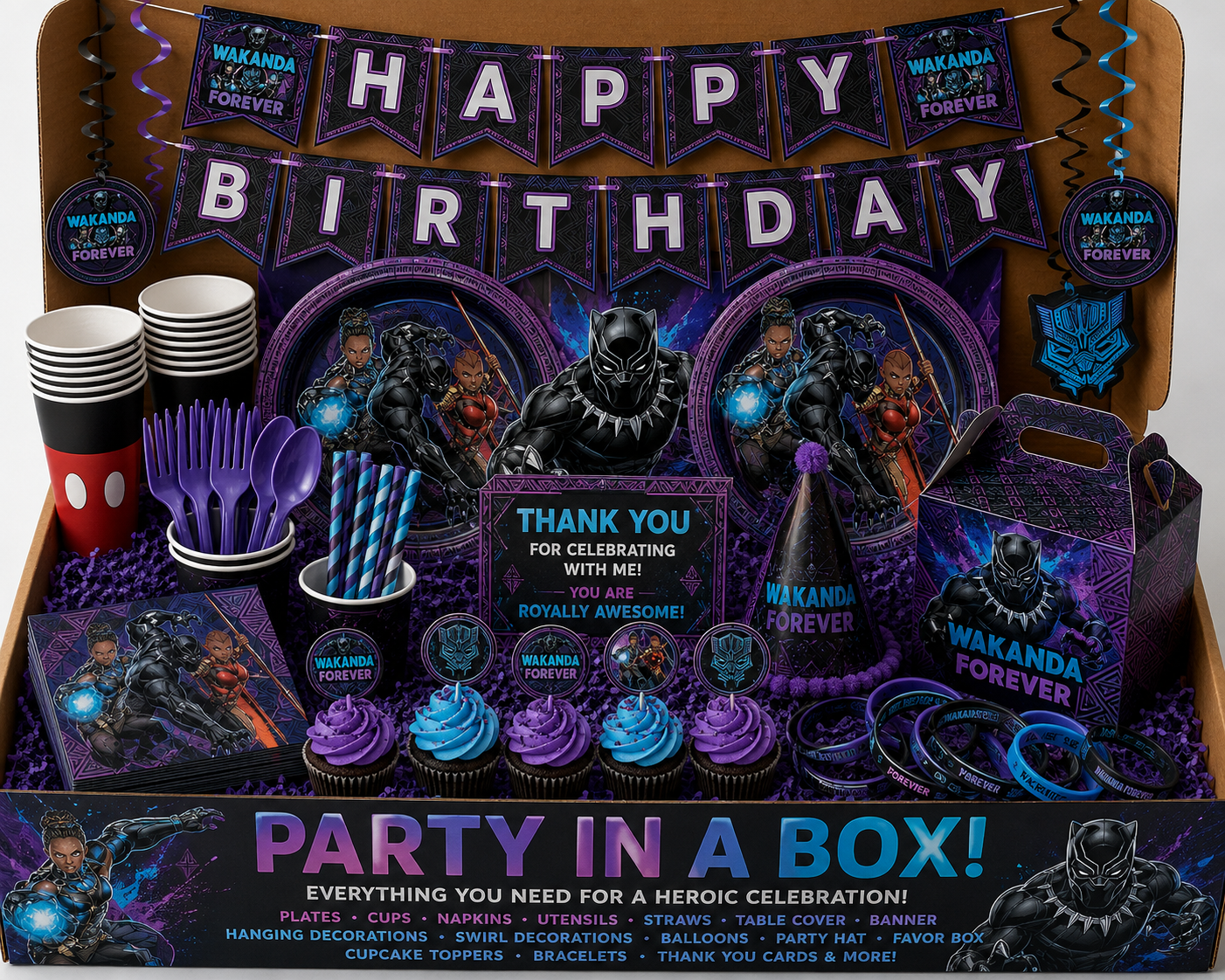 Wakanda Forever Party In A Box!