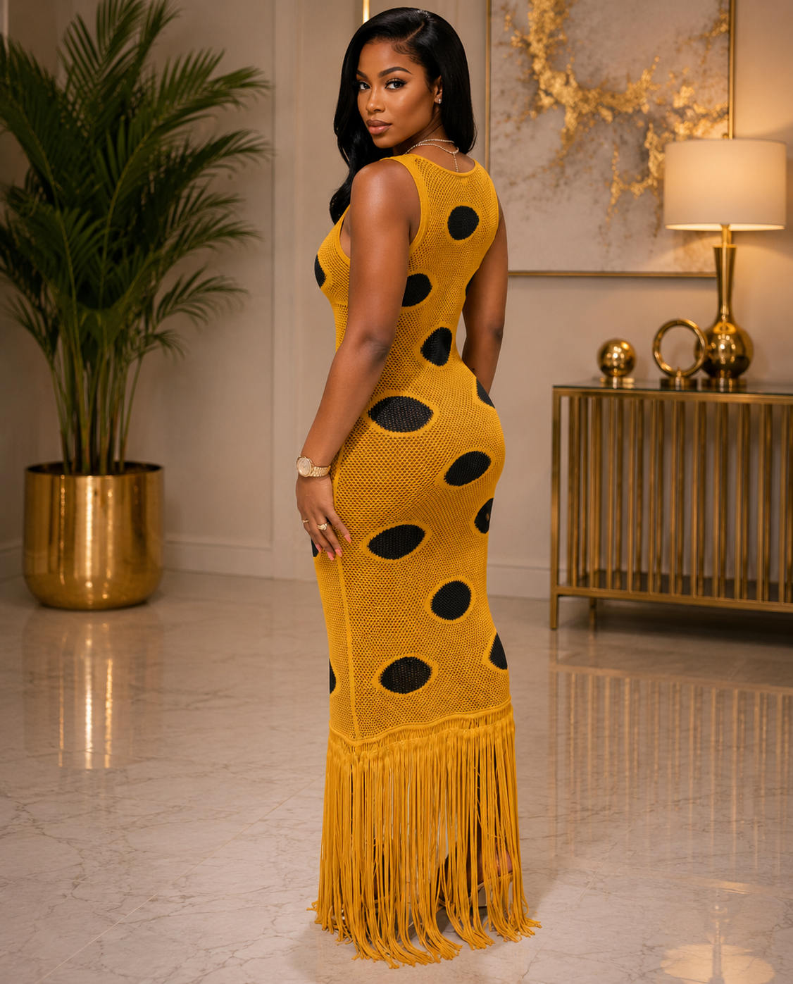 Luna Maxi Dress-Mocha