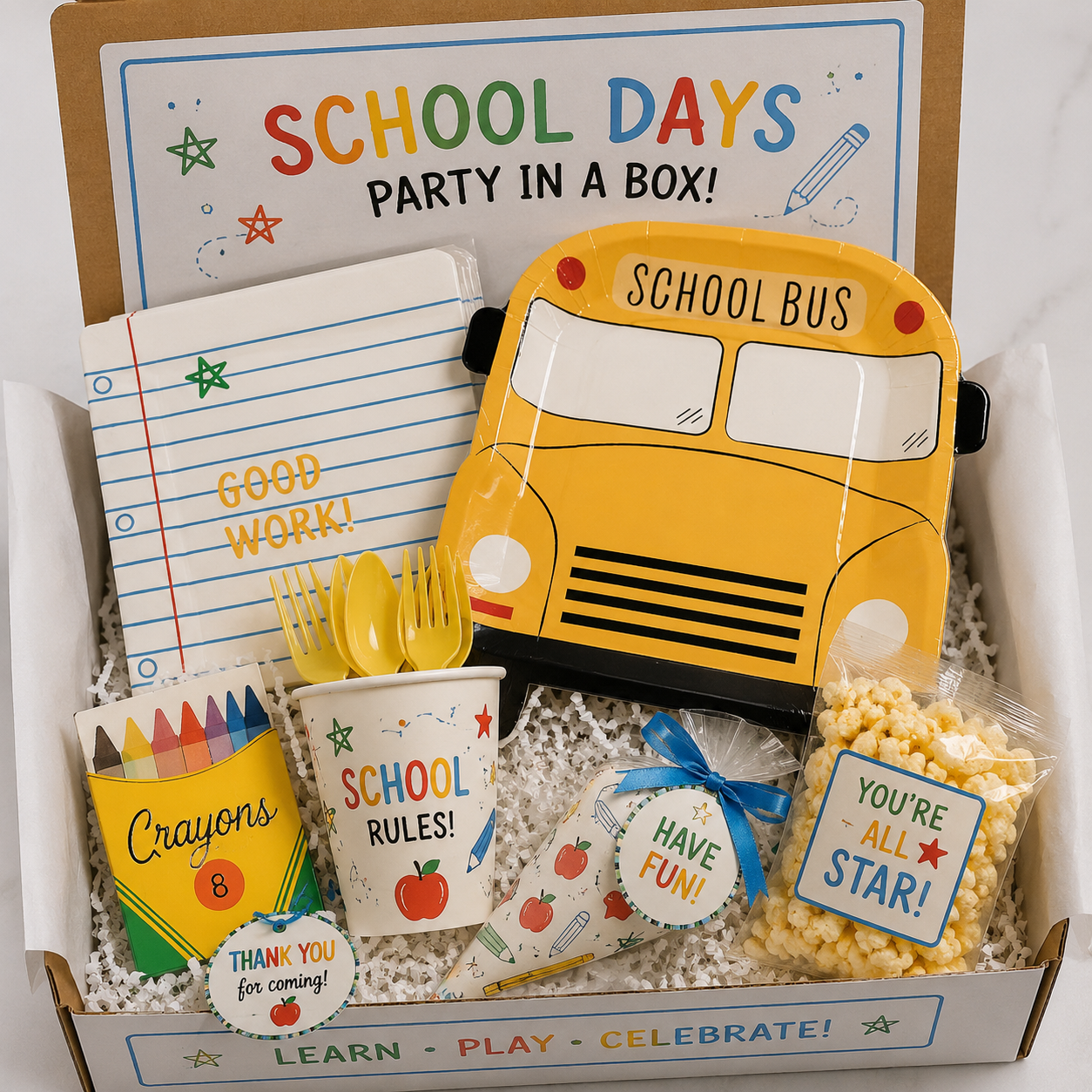 School Days Party in a box! Design 1
