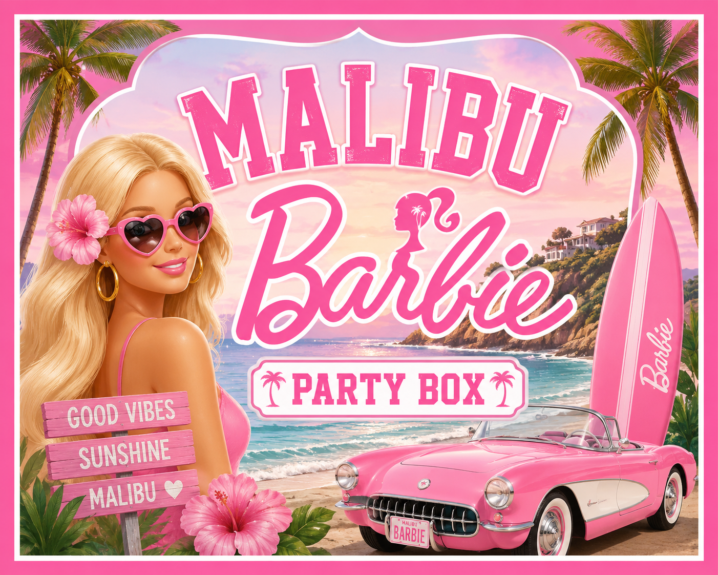 Malibu Barbie Party Box!