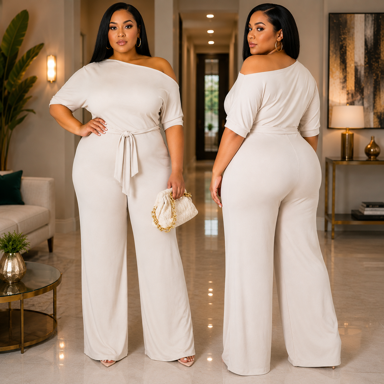 Freya Jumpsuit-Cream