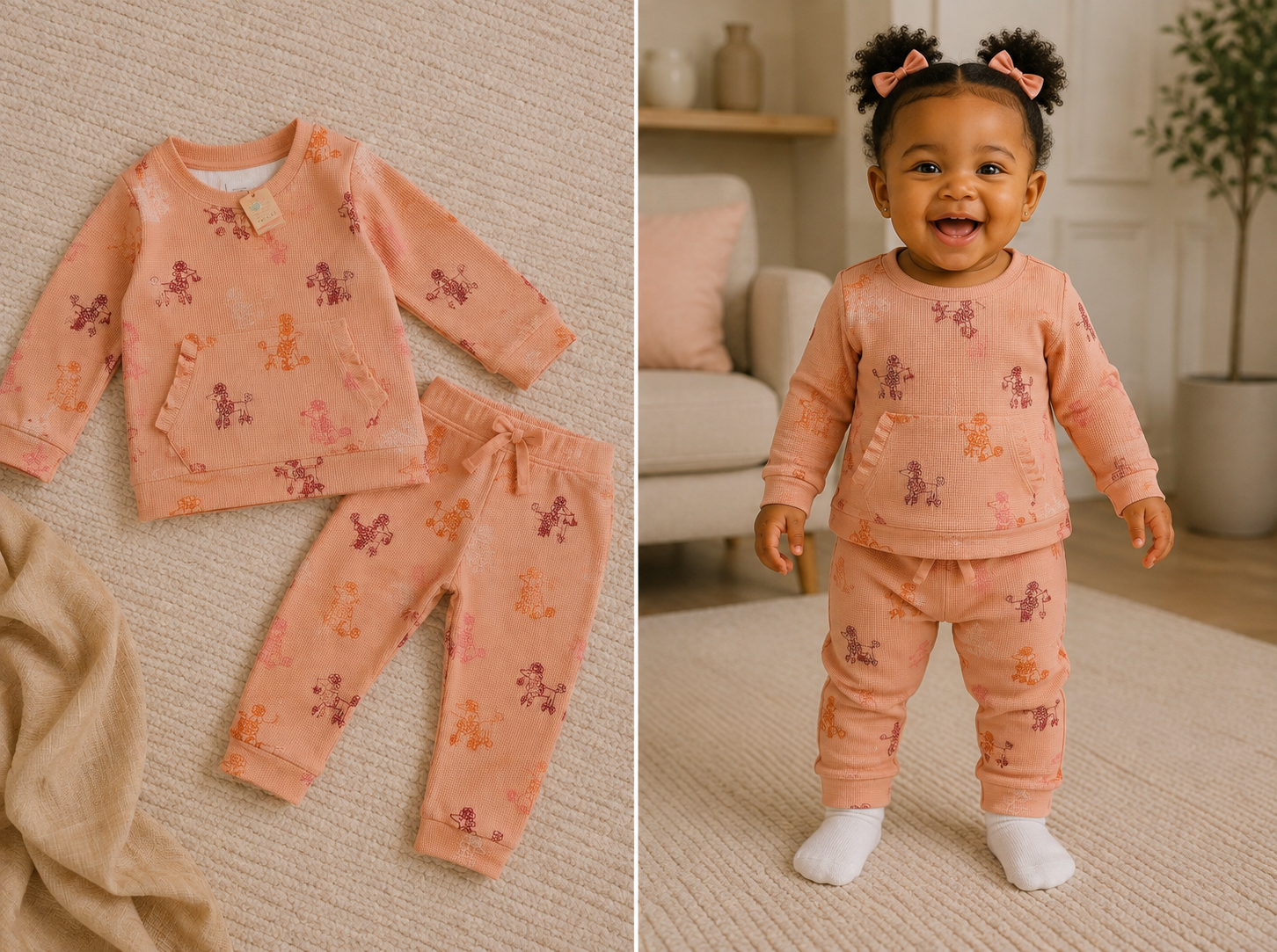 Granimals print thermal jogger set