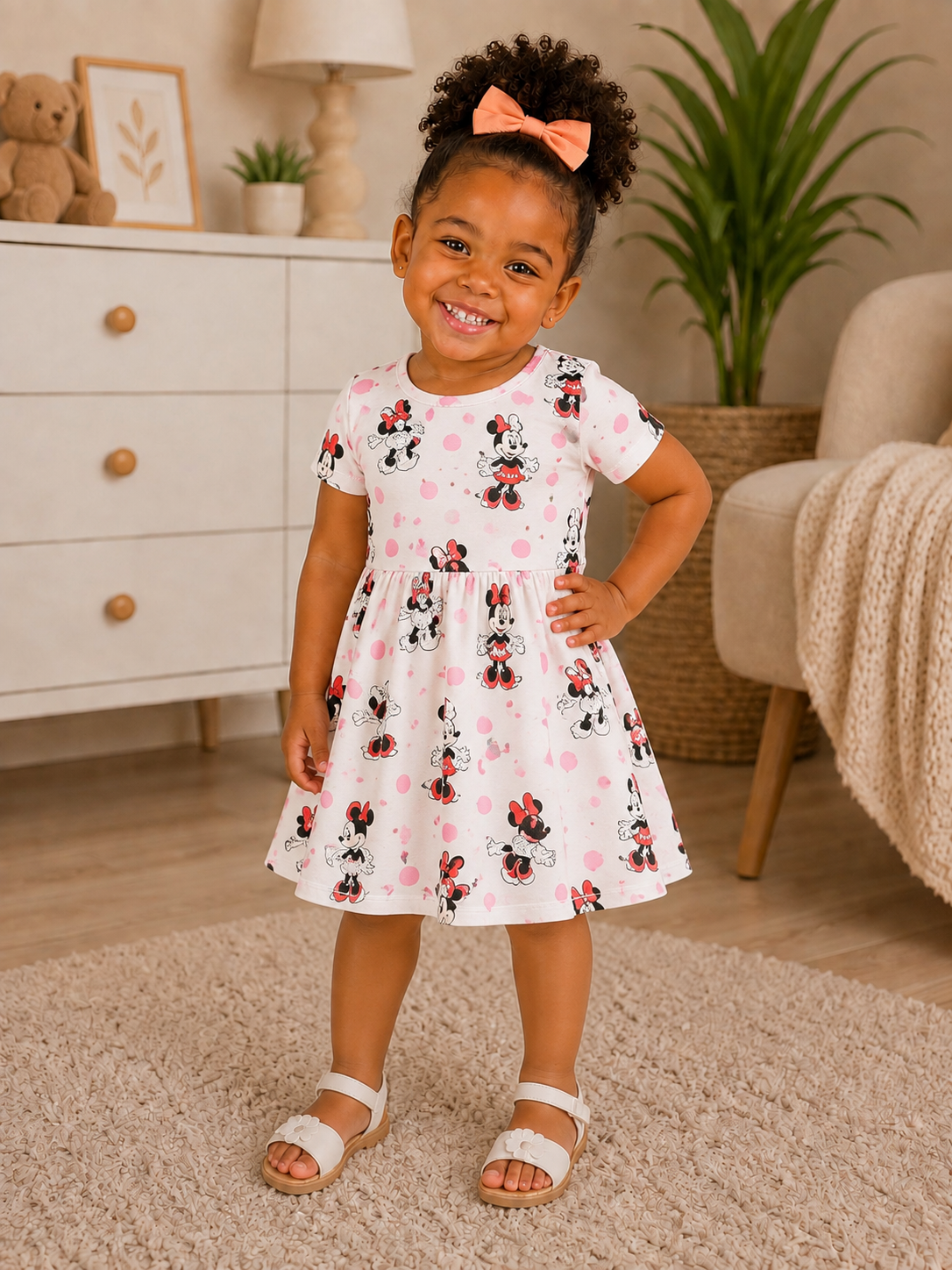 Minnie Mouse Toddler Print Skater Dress