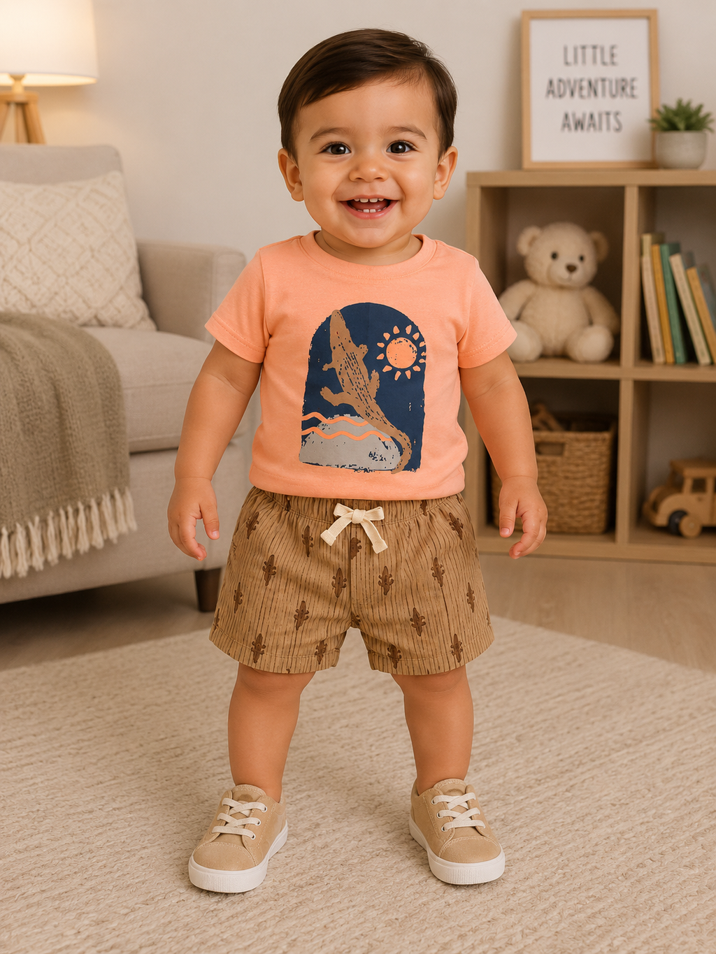 Carter's child of mine "Little Explorer" Three-piece Short Set