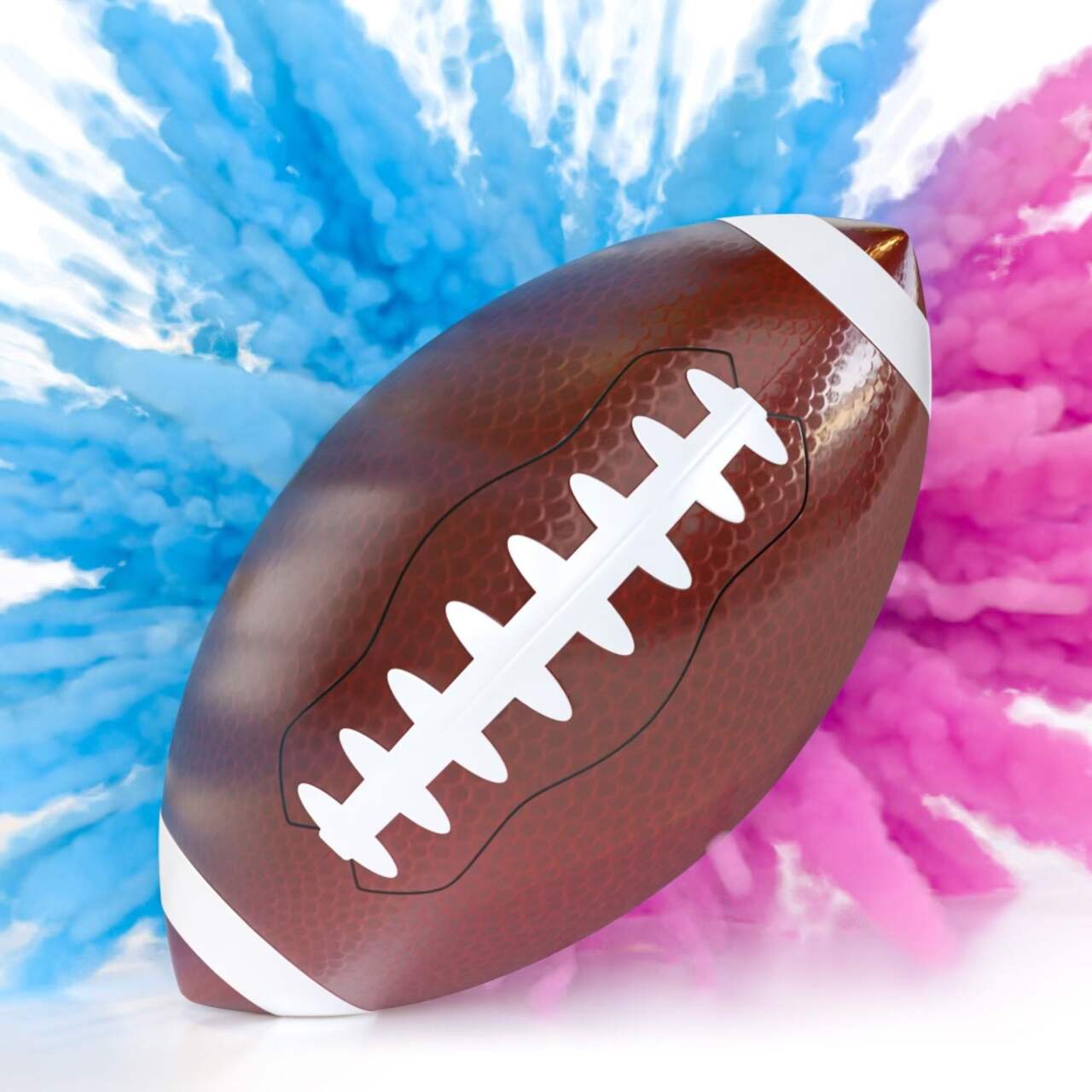 Gender Reveal Football / Blue And Pink Powder Kit