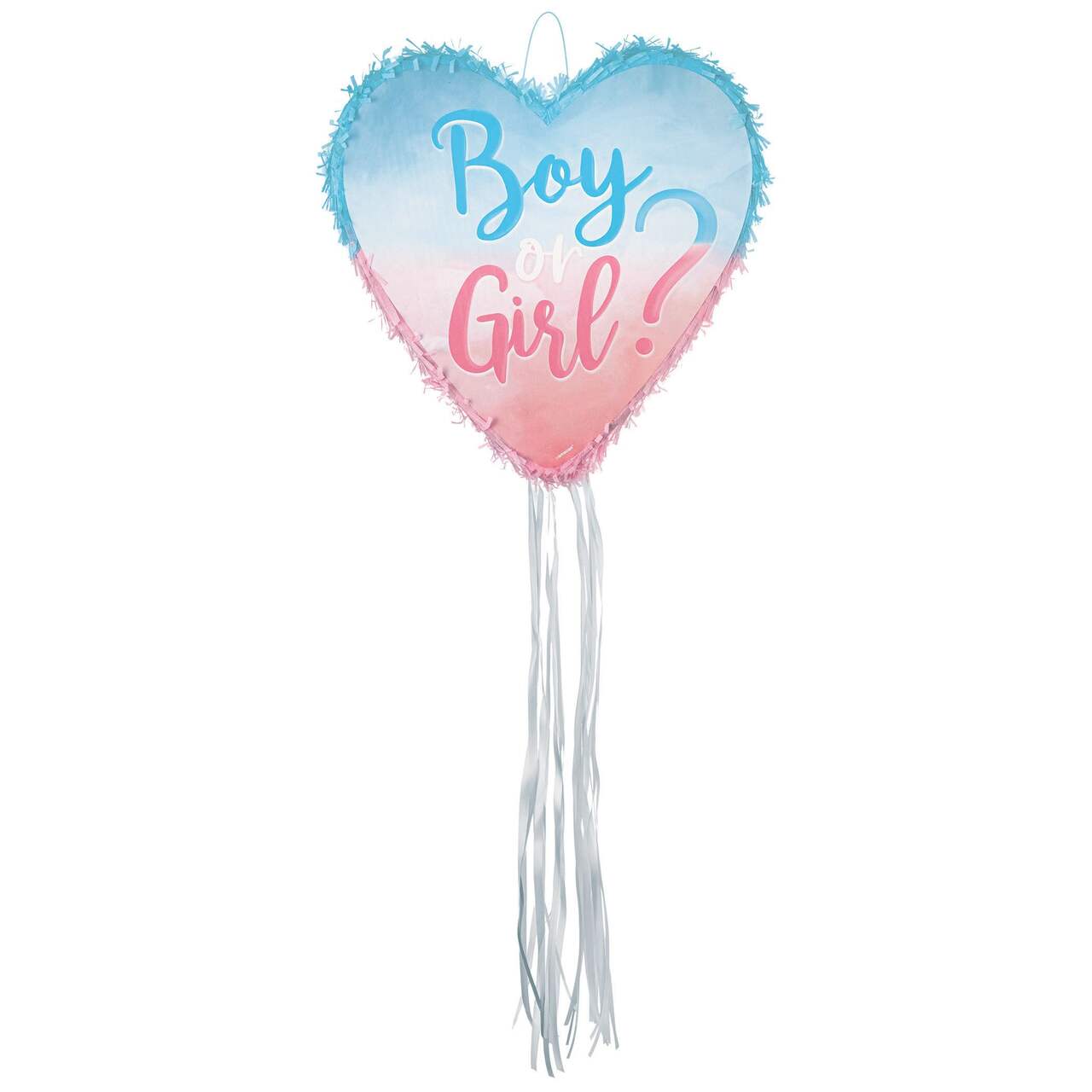 Ya Otta Heart Gender Reveal Pinata - Pink & Blue